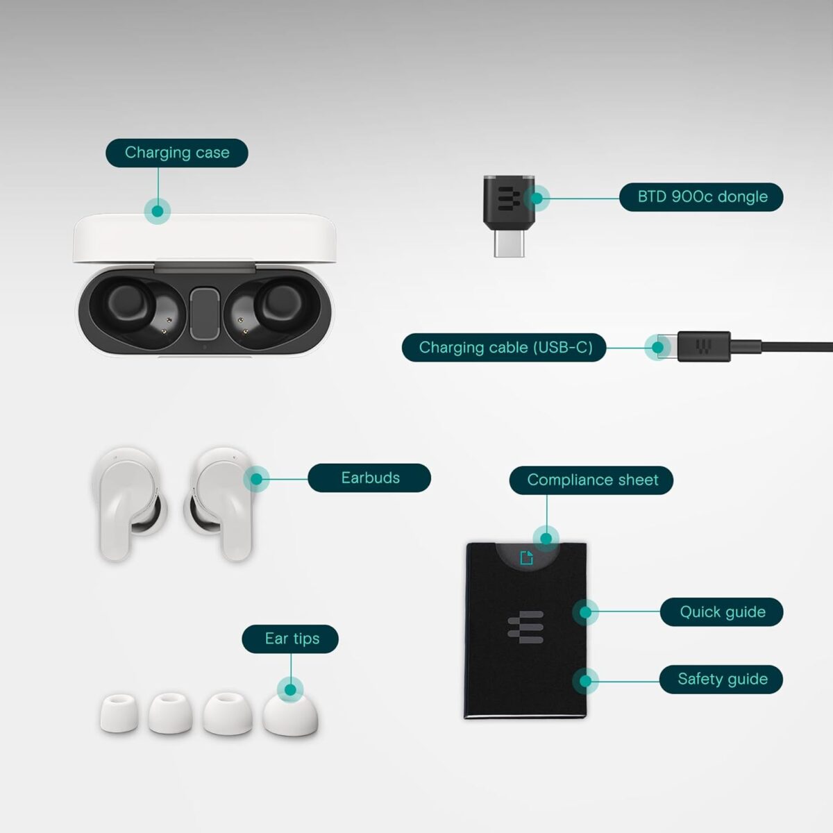 EPOS ADAPT E1 TWS White - Image 2