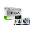 MSI VENTUS GEFORCE RTX 5080 16G 3X OC WHITE graphics card NVIDIA 16 GB GDDR7