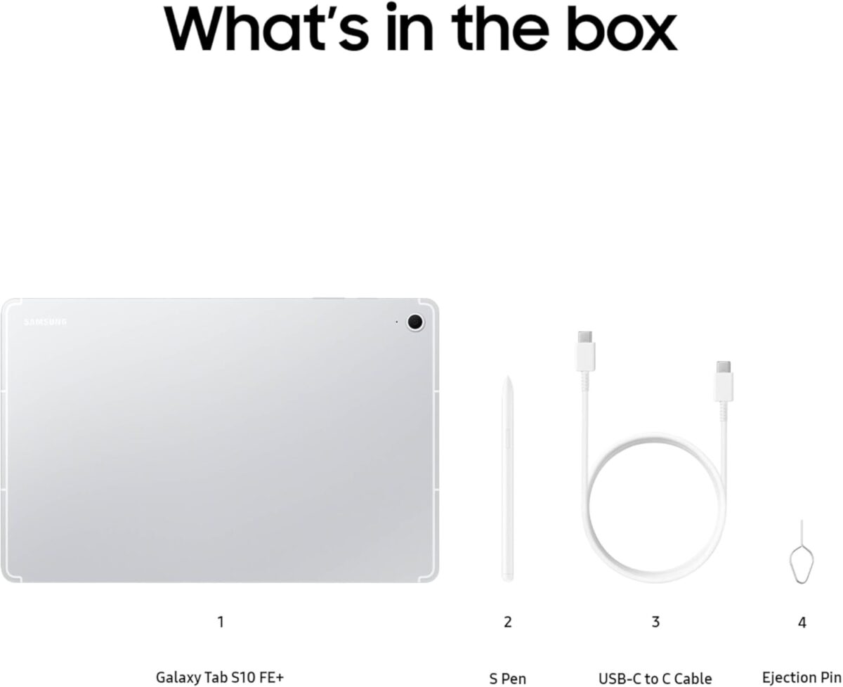 Samsung Galaxy Tab S10 FE+ 128GB Silver - Image 4