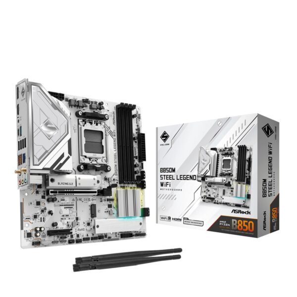 Asrock B850M Steel Legend WiFi AMD B850 AM5 Micro ATX