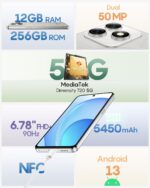 Ulefone Note 18 Ultra 6GB 256GB Moonlight White - Image 4