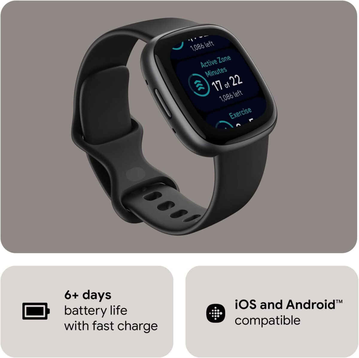 Fitbit Versa 4 Black - Image 3