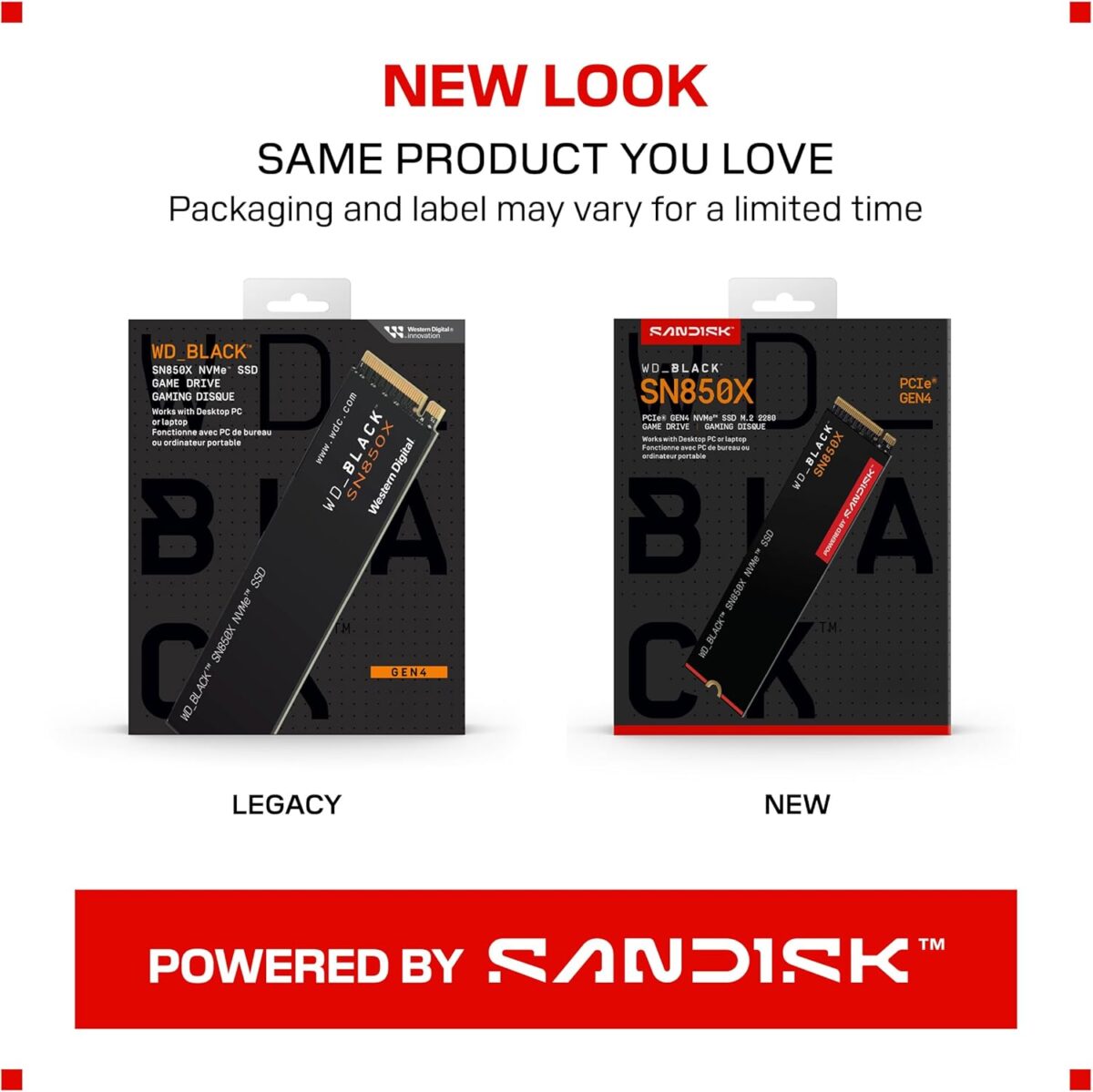 Western Digital Black SN850X 1TB Black - Image 2