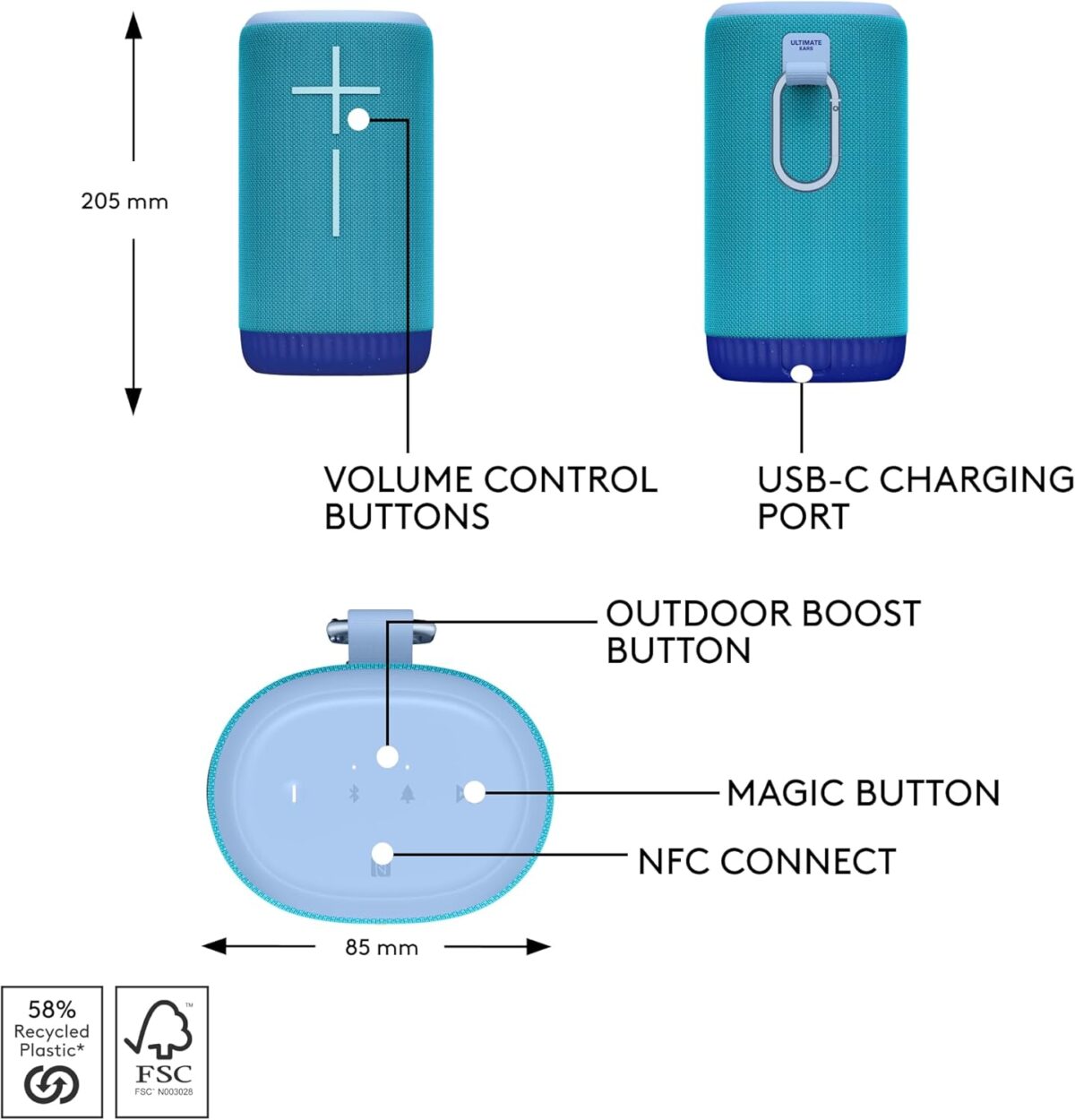 Ultimate Ears UE EVERBOOM Azure Blue - Image 4