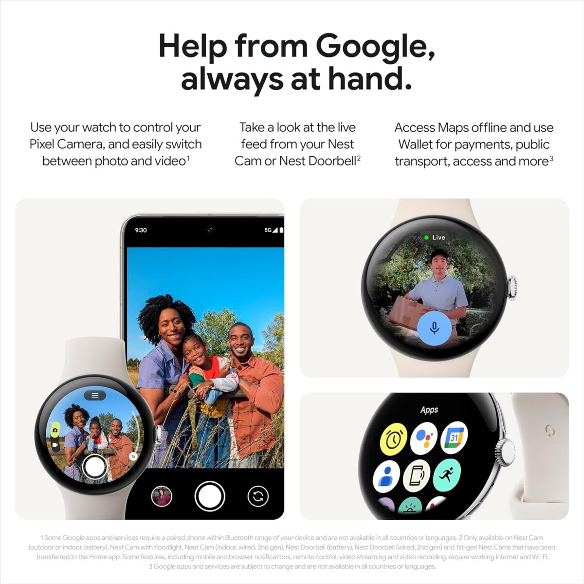 Google Pixel Watch 3 45mm Matte Black - Image 3