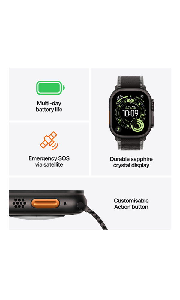 Apple Watch Ultra 3 GPS+Cellular 49mm Black - Image 4