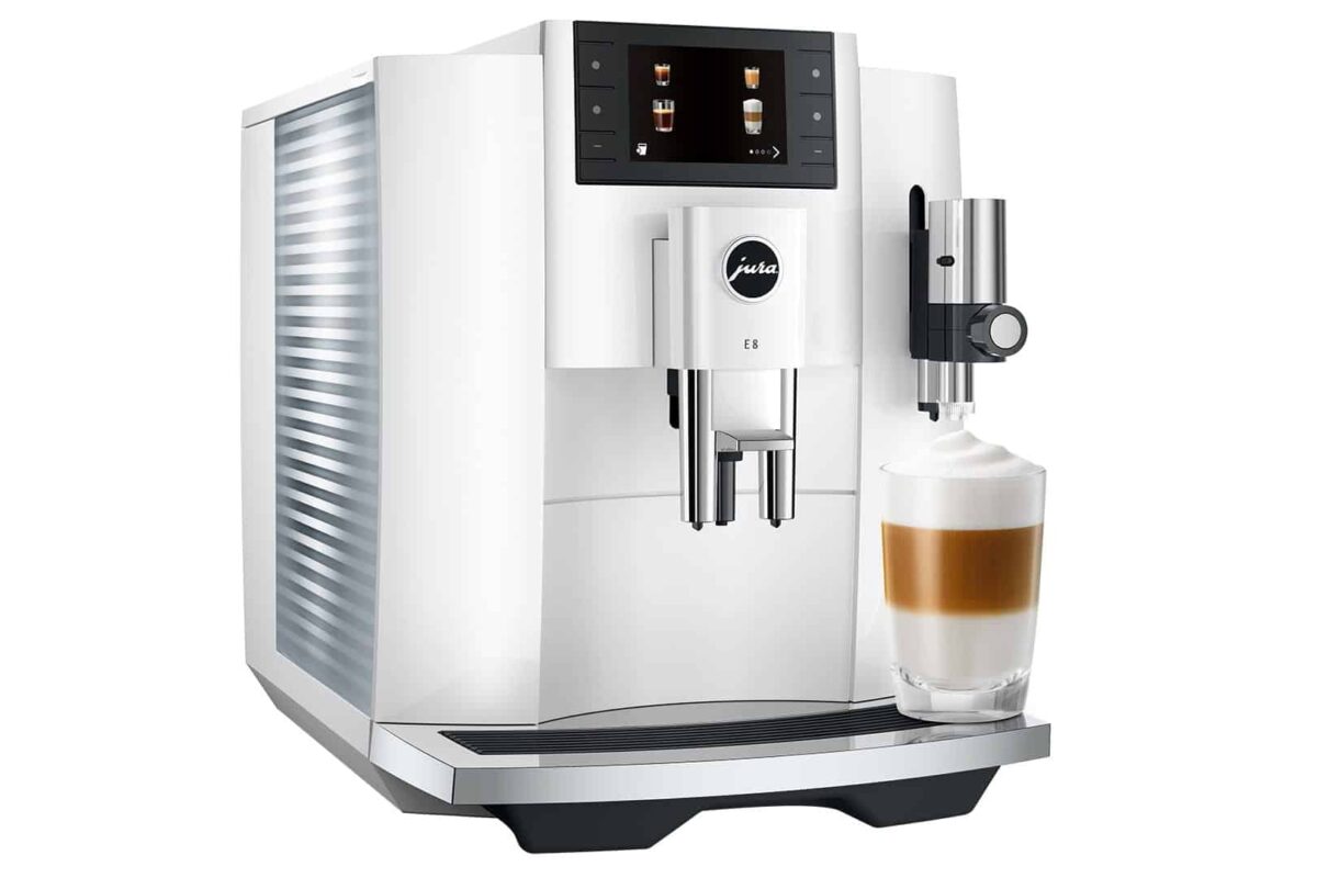 Jura E8 Piano White (EC) Coffee Machine - Image 3