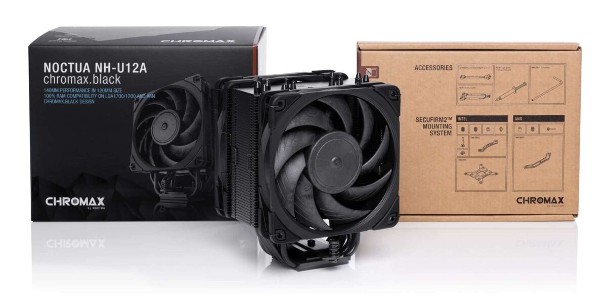 Noctua NH-U12A Processor Air cooler 12 cm Black 1 pc(s) - Image 4