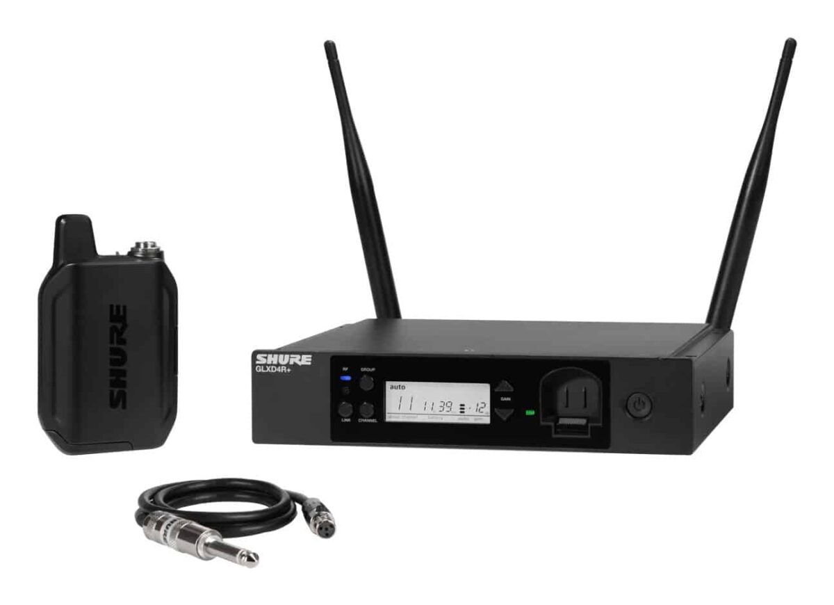 Shure GLXD14R+E-Z4 - DUAL BAND digital wireless system with bodypack transmitter and W302 guitar cable - Image 5