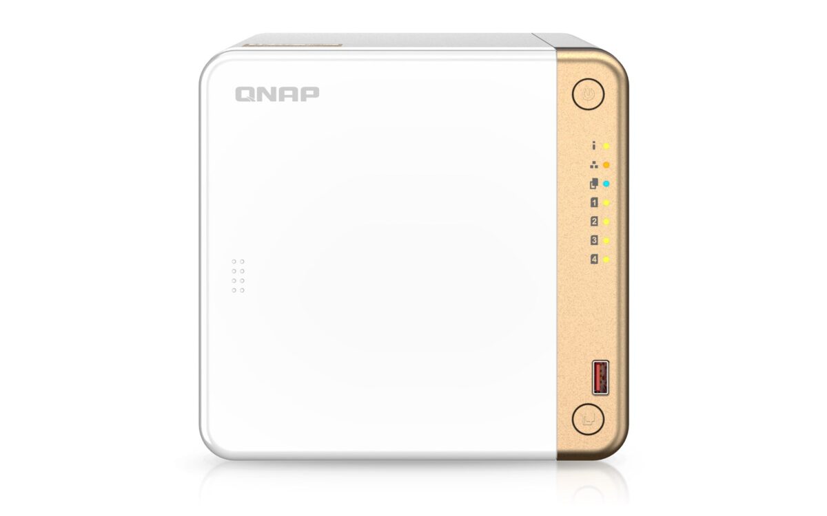 QNAP TS-462-4G NAS/storage server Tower Intel® Celeron® N4505 4 GB DDR4 0 TB QNAP QTS White - Image 2