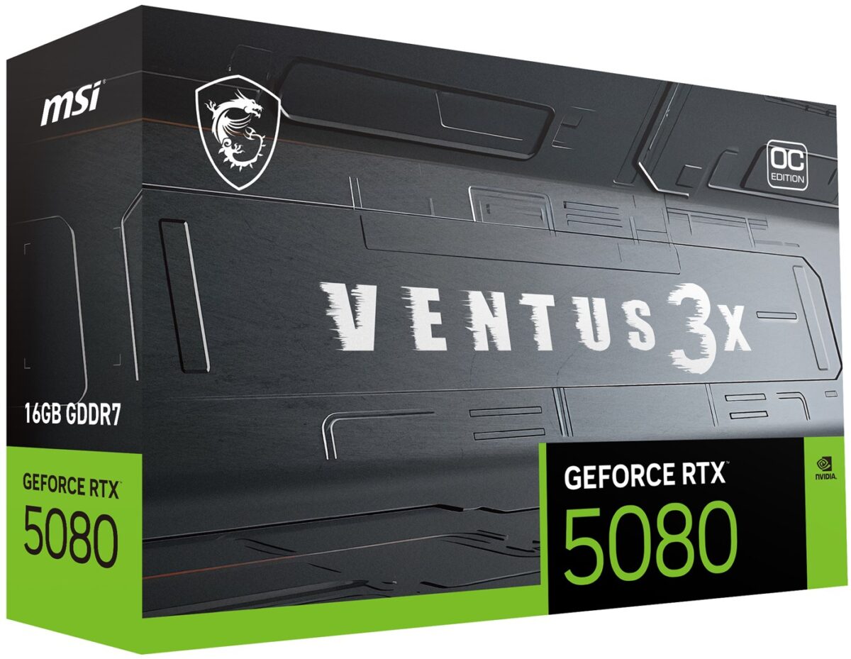 MSI VENTUS GEFORCE RTX 5080 16G 3X OC PLUS graphics card NVIDIA 16 GB GDDR7 - Image 2