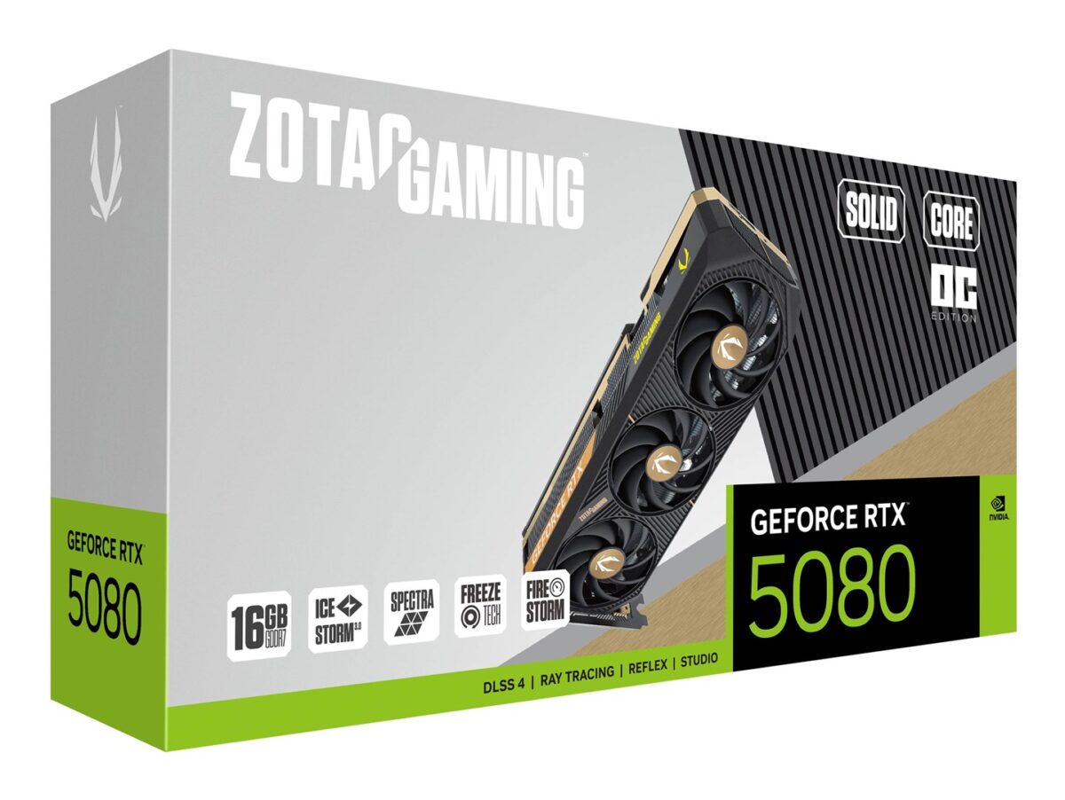 Zotac GAMING GeForce RTX 5080 SOLID CORE OC NVIDIA 16 GB GDDR7 - Image 6