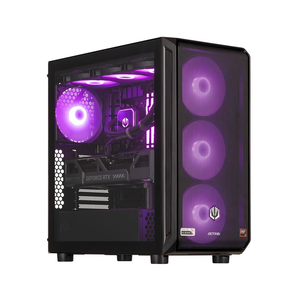 Actina 5901443411994 PC AMD Ryzen™ 7 9800X3D 32 GB DDR5-SDRAM 2 TB SSD NVIDIA GeForce RTX 5090 Windows 11 Home Midi Tower Black