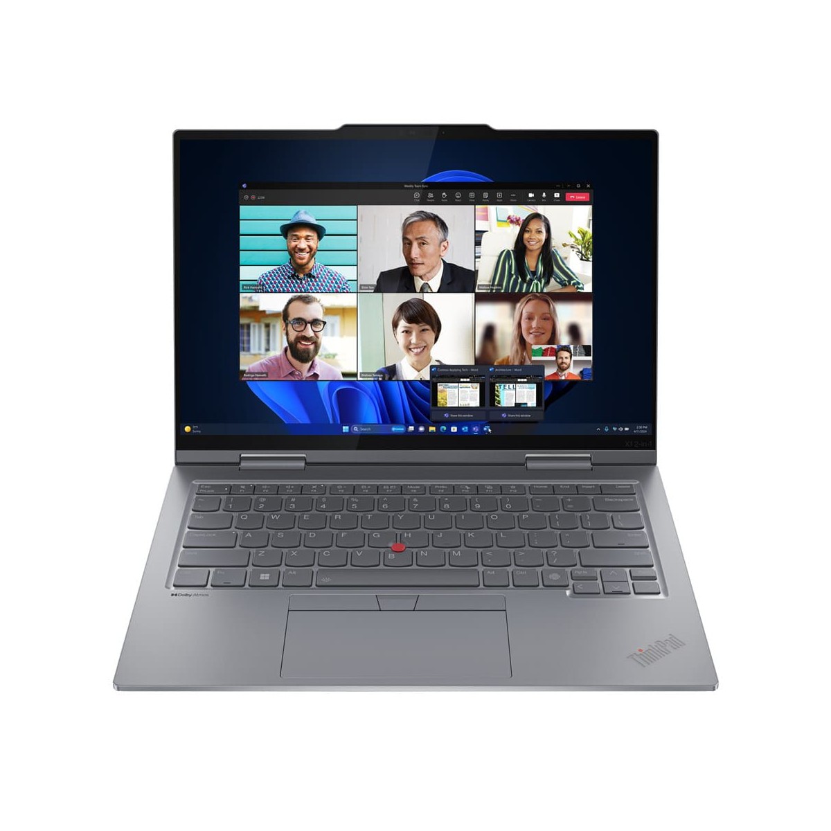 Lenovo ThinkPad X1 2-in-1 Gen 9 Intel Core Ultra 7 155U Hybrid (2-in-1) 35.6 cm (14 ) Touchscreen WUXGA 16 GB LPDDR5x-SDRAM 1 TB SSD Wi-Fi 6E (802.11ax) Windows 11 Pro English Grey