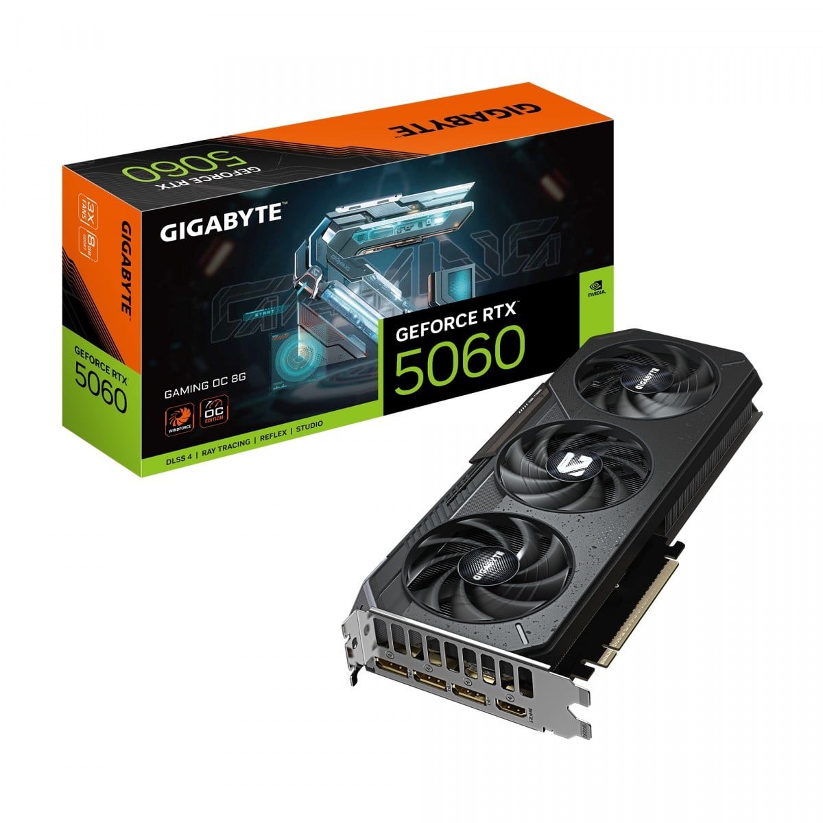 GIGABYTE GeForce RTX 5060 GAMING OC 8G Graphics Card - 8GB GDDR7