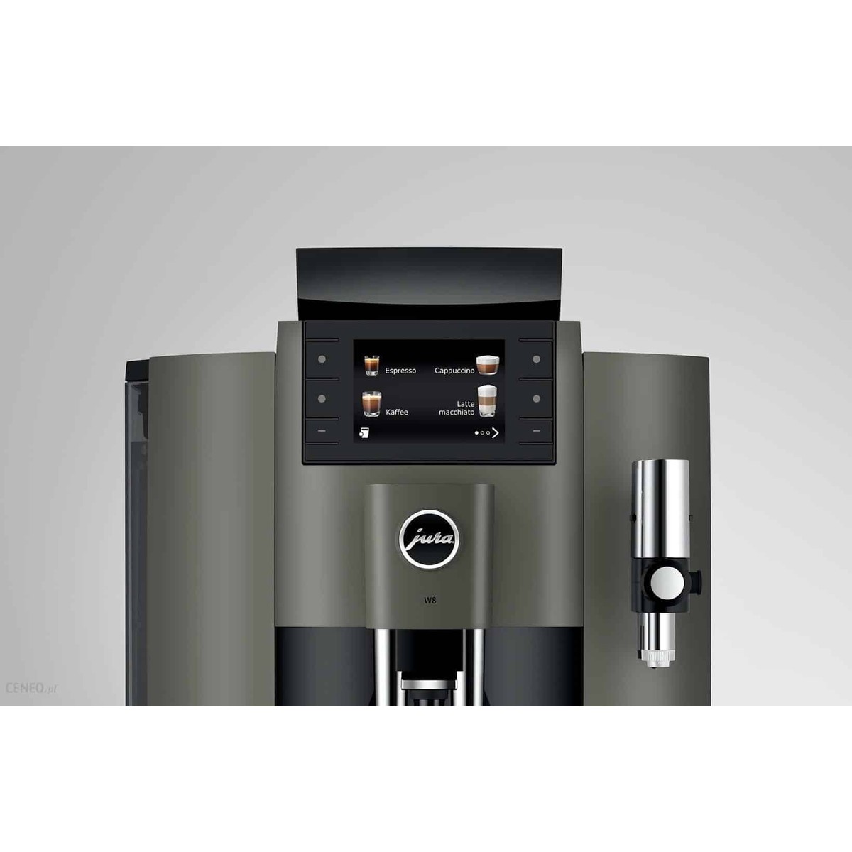 Jura W8 Dark Inox EA Coffee Machine Black