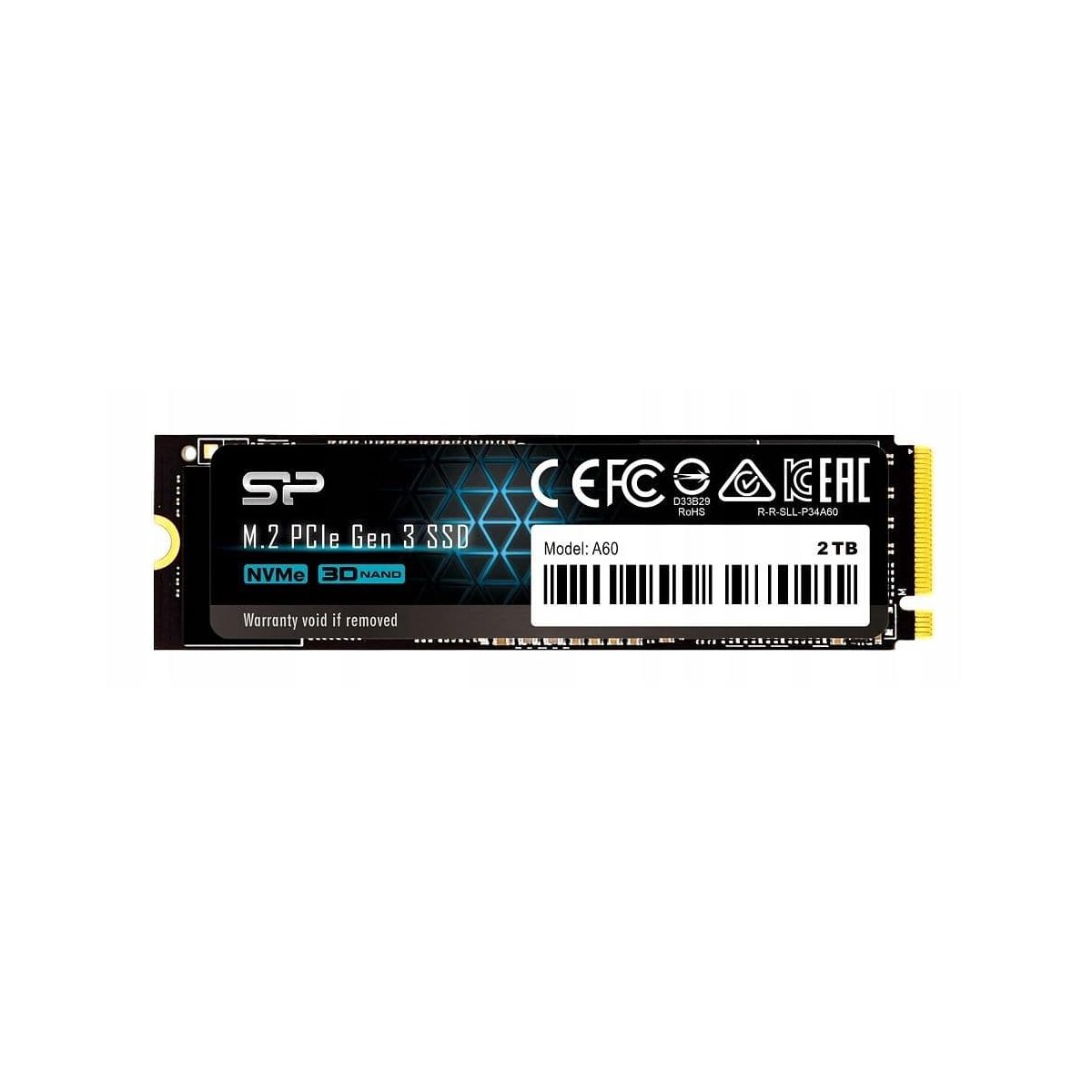 Silicon Power P34A80 M.2 2048 GB PCI Express 3.0 SLC NVMe