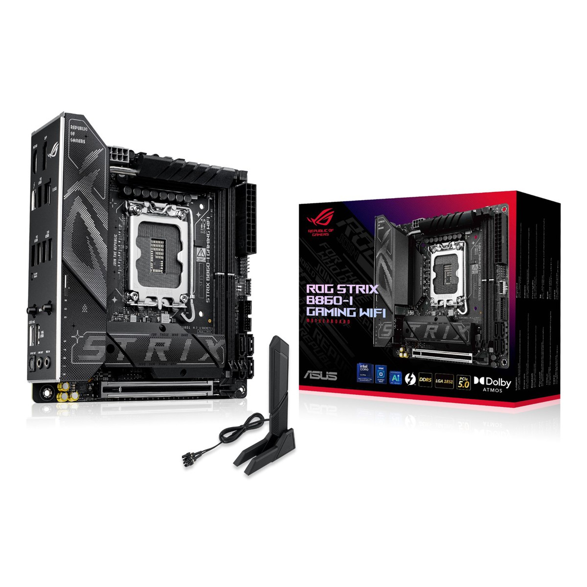 ASUS ROG STRIX B860-I GAMING WIFI Black