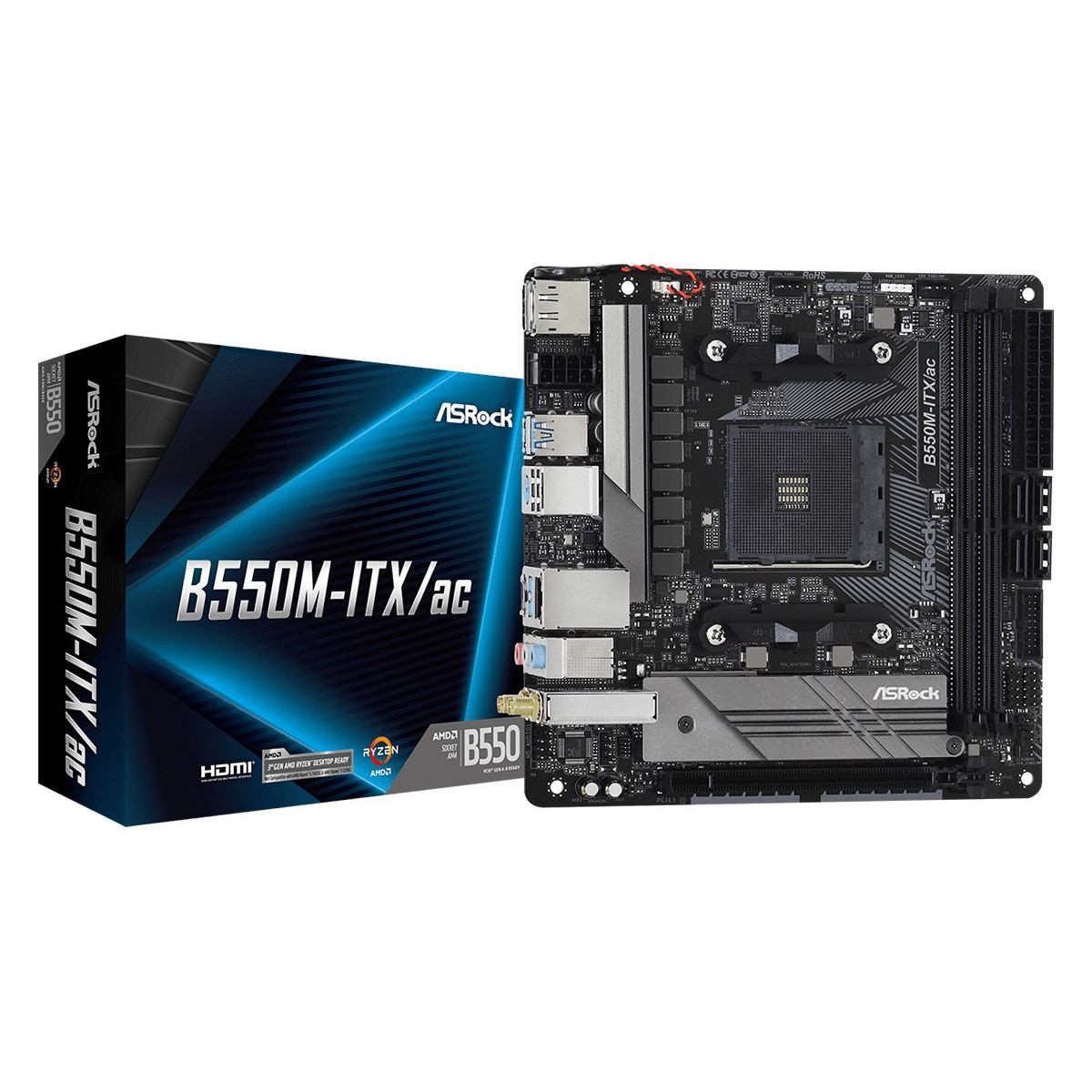 Asrock B550M-ITX/ac Mini ITX Black