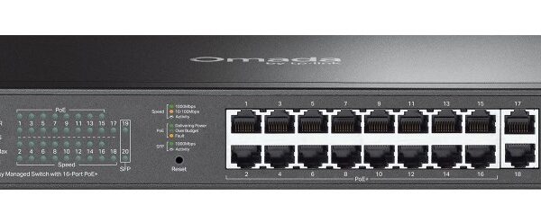 OMADA ES220GP network switch Managed Gigabit Ethernet (10/100/1000) Power over Ethernet (PoE) Black