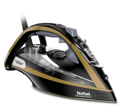 Tefal FV9865E0 iron Dry & Steam iron Durilium Autoclean soleplate 3000 W Black  Gold