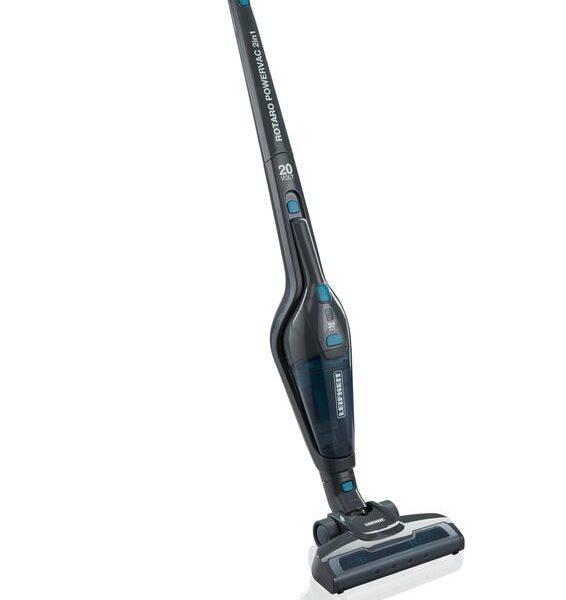Leifheit Rotaro PowerVac 2in1 20V  Bagless Black  Blue