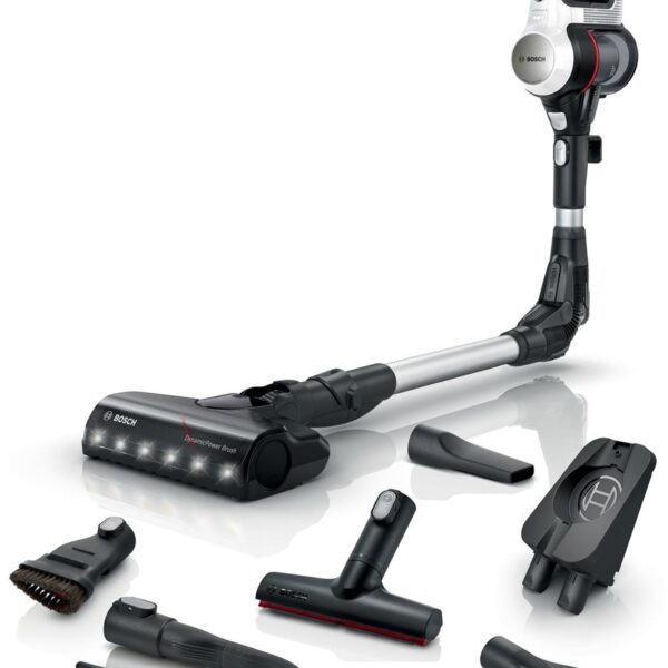 Bosch BSS711W stick vacuum/electric broom Battery Dry Bagless 0.3 L Black  Silver  White