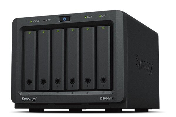 Synology DiskStation DS620SLIM NAS/storage server Desktop Intel® Celeron® J3355 2 GB DDR3L 0 TB DiskStation Manager Black