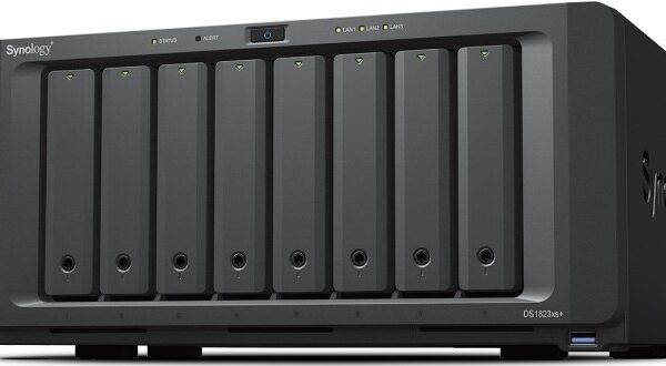 Synology DiskStation DS1823XS+ NAS/storage server Tower Ryzen Embedded V1780B 8 GB DDR4 0 TB DiskStation Manager Black
