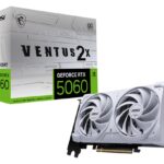 MSI GeForce RTX 5060 8G VENTUS 2X OC WHITE NVIDIA 8 GB GDDR7