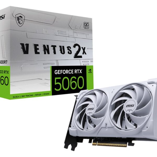 MSI GeForce RTX 5060 8G VENTUS 2X OC WHITE NVIDIA 8 GB GDDR7
