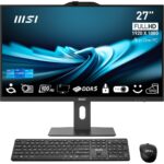 MSI Pro AP272P Intel® Core™ i5 68.6 cm (27 ) 1920 x 1080 pixels All-in-One PC 16 GB DDR4-SDRAM 512 GB SSD Windows 11 Pro Wi-Fi 6 (802.11ax) Black