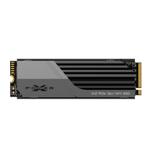 SILICON POWER PCIe Gen 4x4 XS70 Internal solid state drive SSD 2TB M.2 2280 NVMe 1.4 (SP02KGBP44XS7005) Black  Grey
