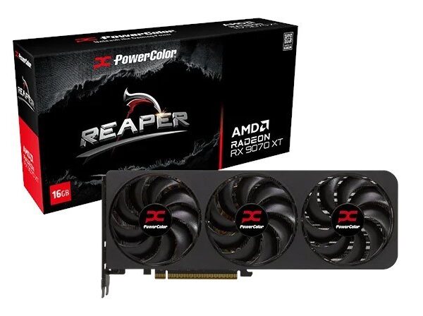 Graphics card. PowerColor Reaper RX9070 XT 16G-A