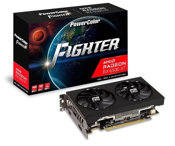 PowerColor Figh. AXRX 6500XT 4GBD6-DHV3 graphics card
