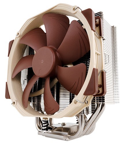 Noctua NH-U14S computer cooling component Processor Cooler 12 cm Brown  Stainless steel