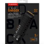 Western Digital Black WD_BLACK™ SN850X NVMe™ SSD POWERED BY SANDISK 1 TB  [With Heatsink]