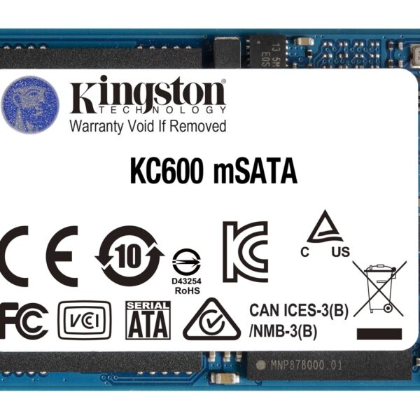 Kingston Technology 1024G SSD KC600 SATA3 mSATA