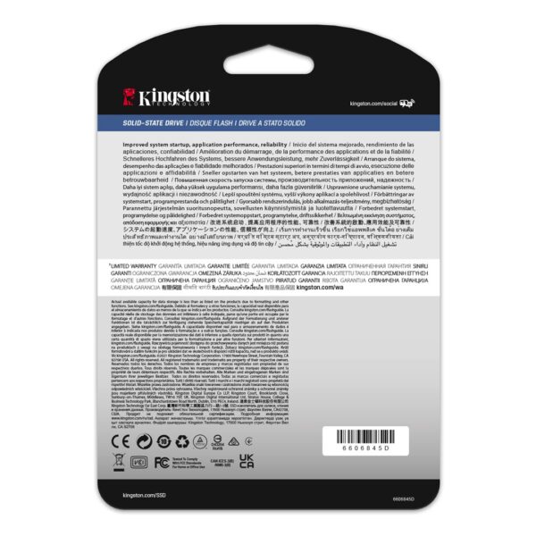 Kingston Technology 1920G DC600M (Mixed-Use) 2.5” Enterprise SATA SSD