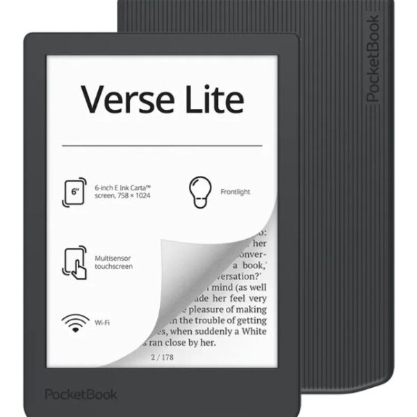 Ebook PocketBook Verse Lite 619 6’ E-Ink Carta 8GB Wi-Fi Gray