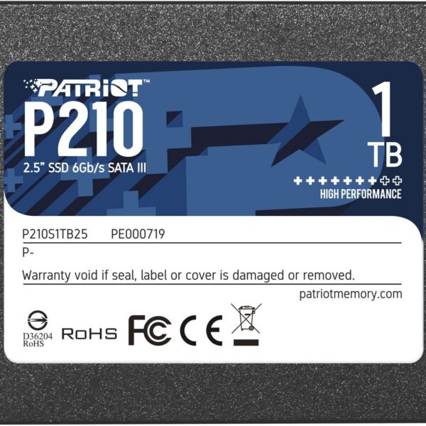 Patriot Memory P210 2.5  1000 GB Serial ATA  III