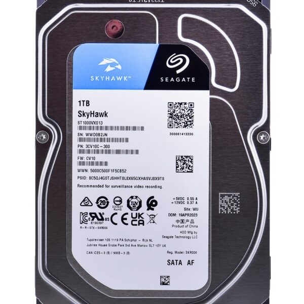 Seagate SkyHawk internal hard drive 1 TB 256 MB 3.5  Serial ATA III (ST1000VX013)
