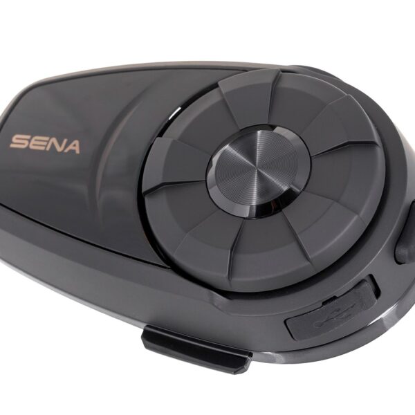 Sena 10S motorcycle intercom 4 channels 1600 m Black
